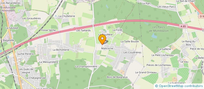 localisation de l'entreprise SCI EMI à VEIGNE