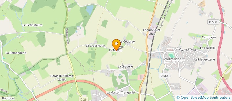 localisation de l'entreprise SCI EMI COTIN à CUISSAI