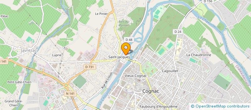 localisation de l'entreprise SCI EMIEL ET FILS à COGNAC