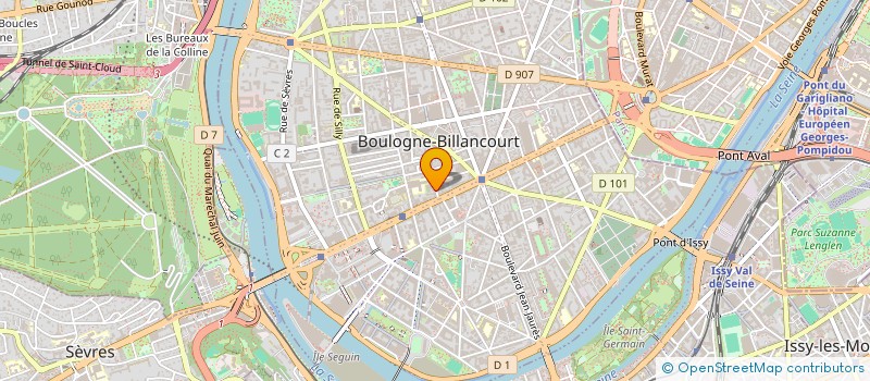 localisation de l'entreprise SCI EMIGAM20 à BOULOGNE-BILLANCOURT