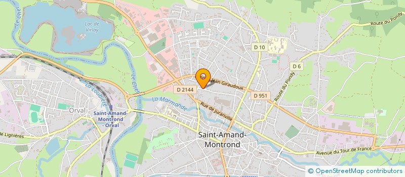 localisation de l'entreprise SCI EMIJO  SAINT-AMAND-MONTROND