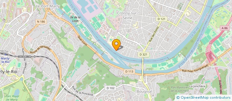 localisation de l'entreprise SCI EMILE AUGIER  CROISSY-SUR-SEINE