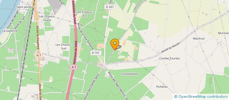 localisation de l'entreprise SCI EMILE GAY  CHANOS-CURSON