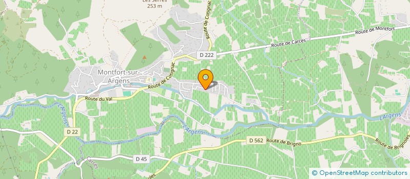 localisation de l'entreprise SCI EMILE LEMAIRE  MONTFORT-SUR-ARGENS