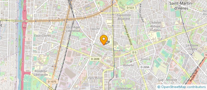 localisation de l'entreprise SCI EMILE ZOLA  GRENOBLE