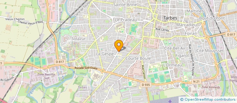 localisation de l'entreprise SCI EMILIA  TARBES