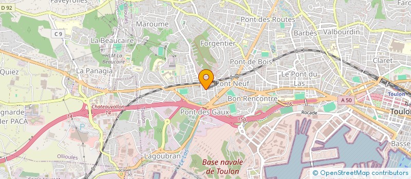 localisation de l'entreprise SCI EMILIE  TOULON