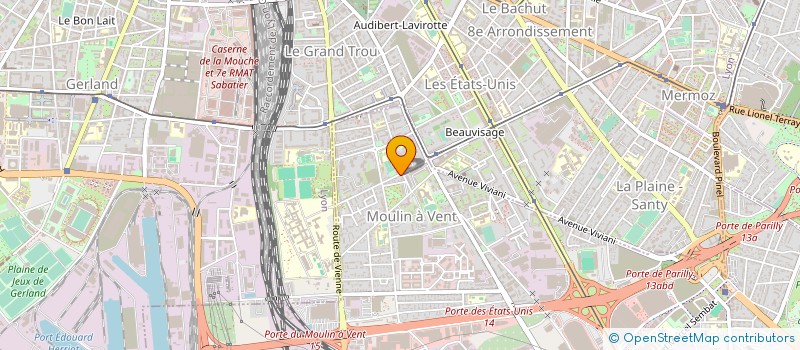 localisation de l'entreprise SCI EMILIE  VENISSIEUX