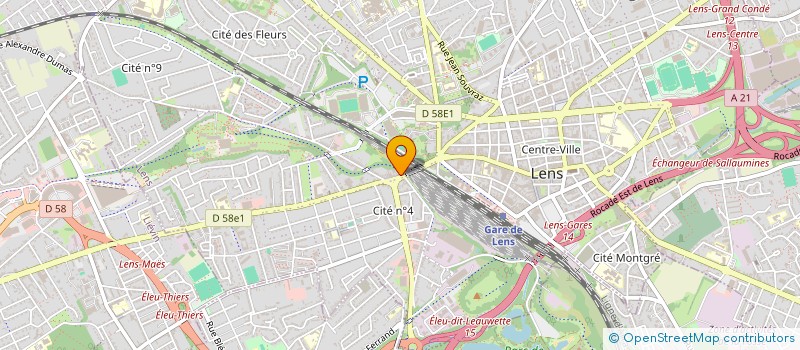 localisation de l'entreprise SCI EMILIE  LENS