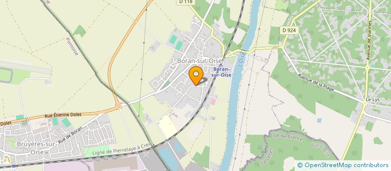 localisation de l'entreprise SCI EMILIE  BORAN-SUR-OISE