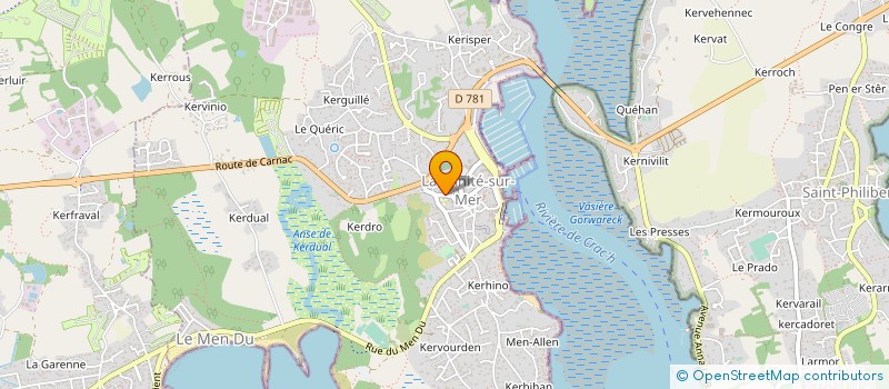 localisation de l'entreprise SCI EMILIE MARINE  LA TRINITE-SUR-MER