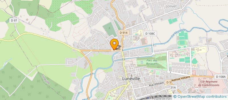 localisation de l'entreprise SCI EMILIEN  LUNEVILLE