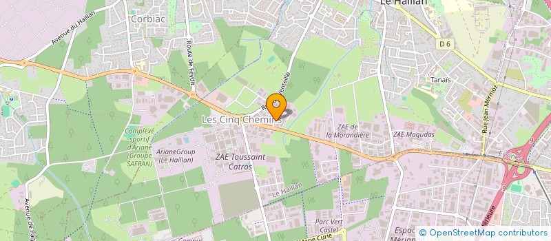 localisation de l'entreprise SCI EMILION  LE HAILLAN