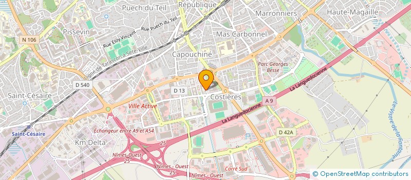 localisation de l'entreprise SCI EMILISA  NIMES