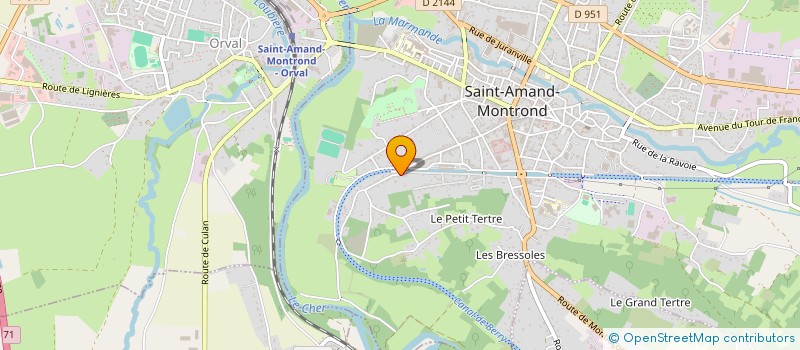 localisation de l'entreprise SCI EMILISE  SAINT-AMAND-MONTROND