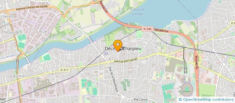 localisation de l'entreprise SCI EMILYOLANDE  DECINES-CHARPIEU