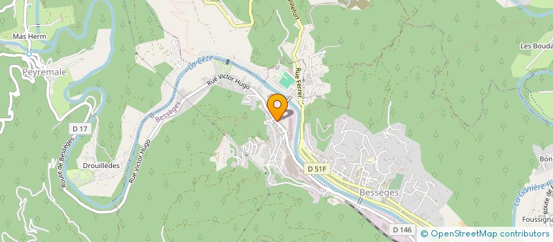 localisation de l'entreprise SCI EMIMAN  BESSEGES