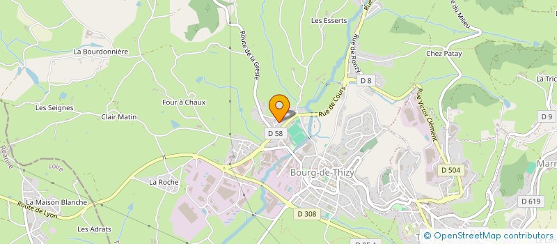 localisation de l'entreprise SCI EMIN  THIZY-LES-BOURGS