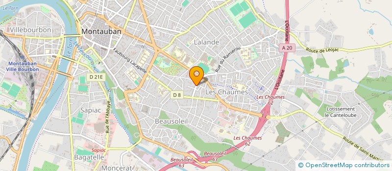 localisation de l'entreprise SCI EMIN ABDULRAHMAN  MONTAUBAN