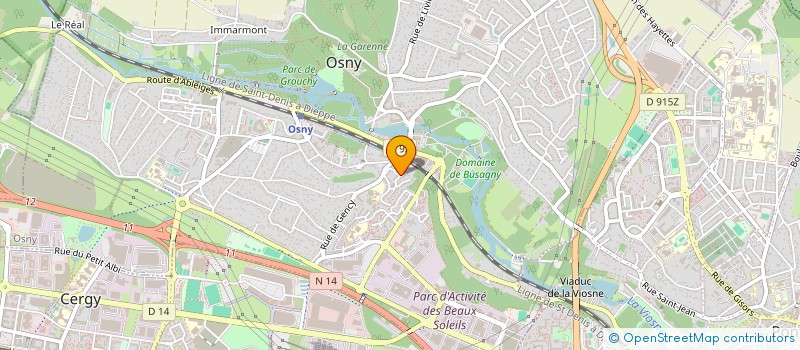 localisation de l'entreprise SCI EMIR  OSNY