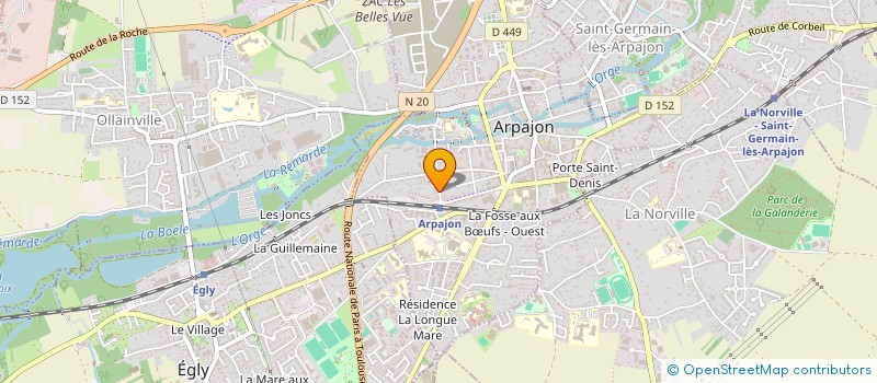 localisation de l'entreprise SCI EMISA  ARPAJON