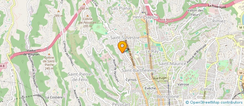 localisation de l'entreprise SCI EMISA à NICE