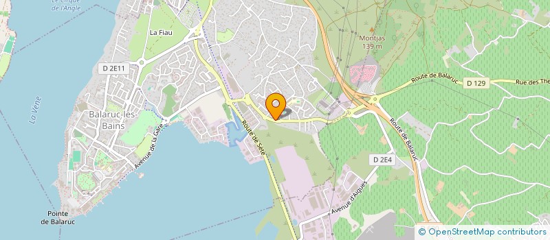 localisation de l'entreprise SCI EMISTEEV  BALARUC-LES-BAINS