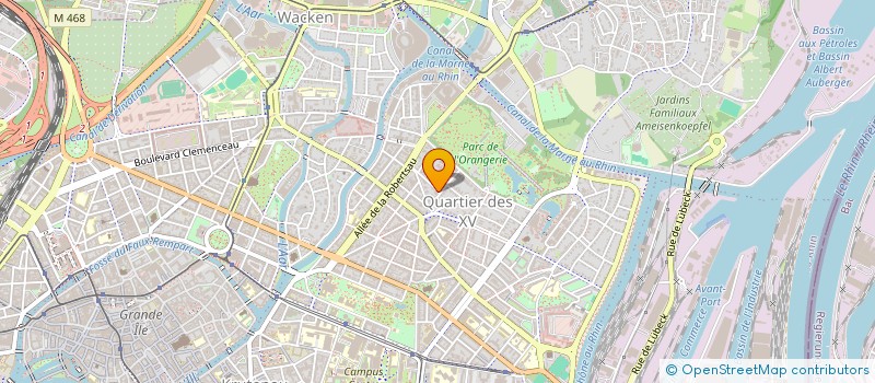 localisation de l'entreprise SCI EMIVAL  STRASBOURG