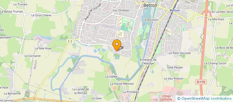 localisation de l'entreprise SCI EMJM  BETTON