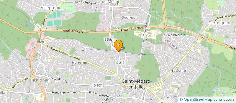 localisation de l'entreprise SCI EMJPRO  SAINT-AUBIN-DE-MEDOC