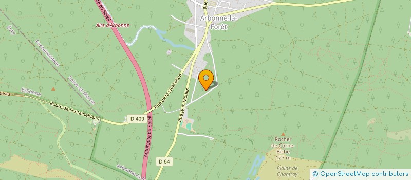 localisation de l'entreprise SCI EMJUBAEL  ARBONNE-LA-FORET
