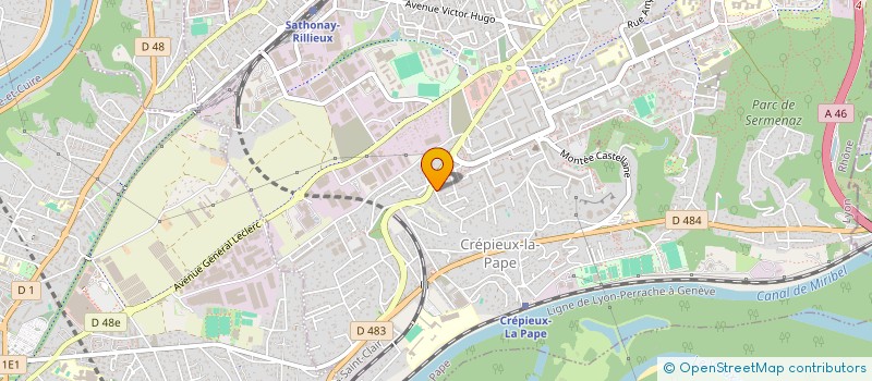 localisation de l'entreprise SCI EMJUCA  RILLIEUX-LA-PAPE