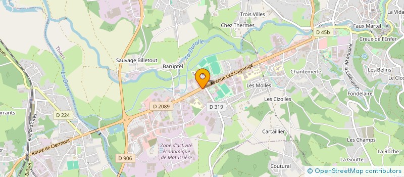 localisation de l'entreprise SCI EMJUPI  THIERS