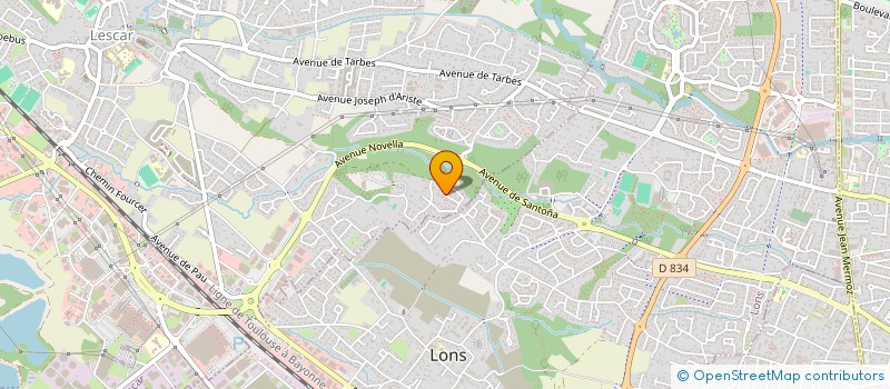 localisation de l'entreprise SCI EML  LESCAR