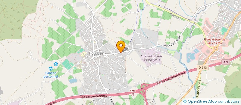 localisation de l'entreprise SCI EML  POUSSAN