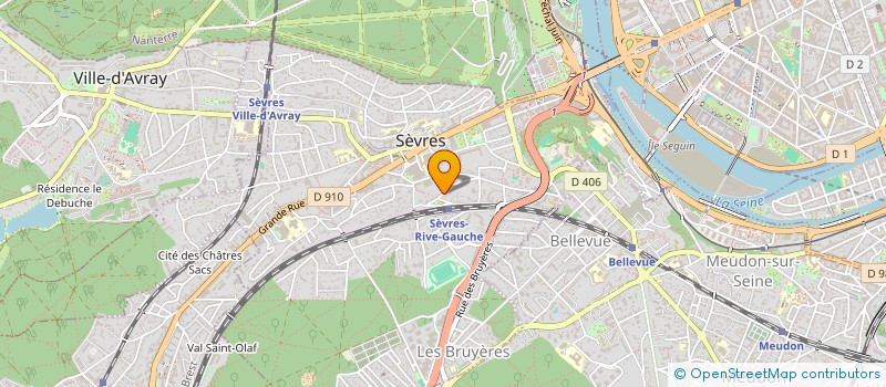 localisation de l'entreprise SCI EMLEGA à SEVRES