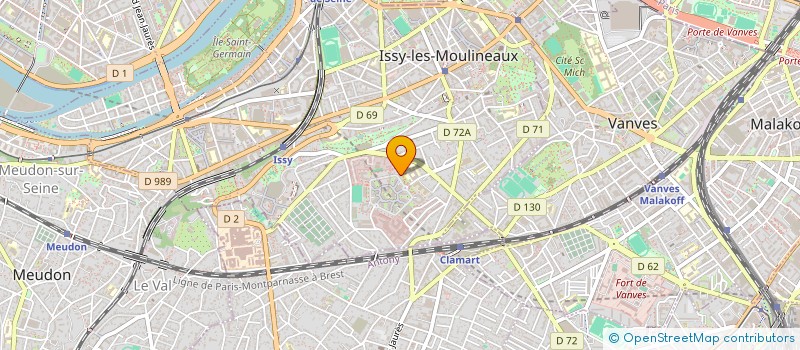 localisation de l'entreprise SCI EMLH à ISSY-LES-MOULINEAUX