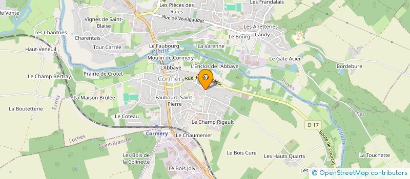 localisation de l'entreprise SCI EMLO  CORMERY