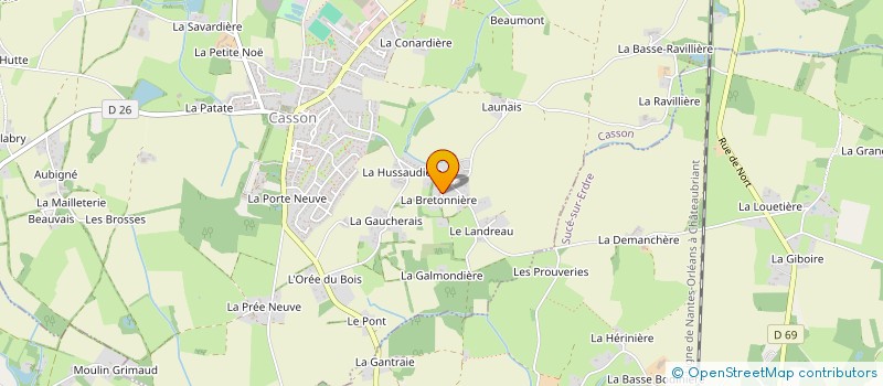 localisation de l'entreprise SCI EMLY  CASSON