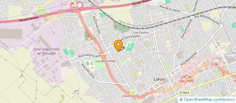 localisation de l'entreprise SCI EMMA  LIEVIN