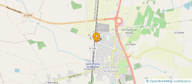 localisation de l'entreprise SCI EMMA  SAINT-PIERRE-LE-MOUTIER