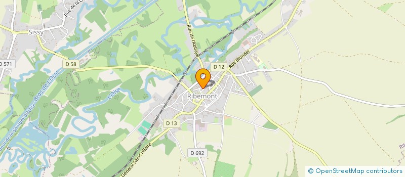 localisation de l'entreprise SCI EMMA  RIBEMONT