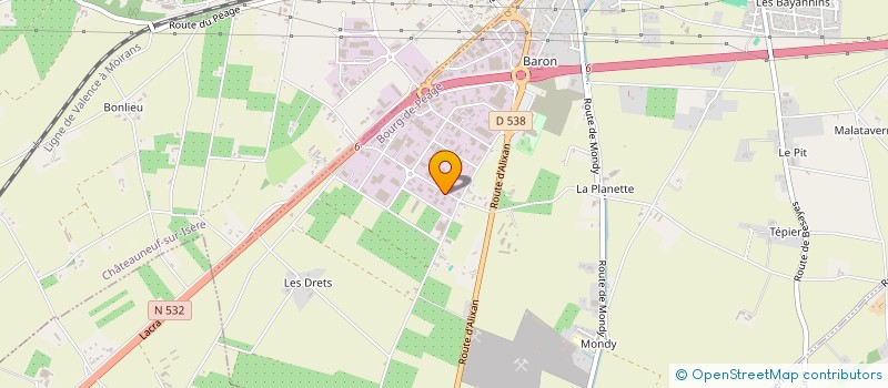 localisation de l'entreprise SCI EMMA  BOURG-DE-PEAGE