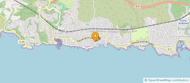 localisation de l'entreprise SCI EMMA  SAUSSET-LES-PINS