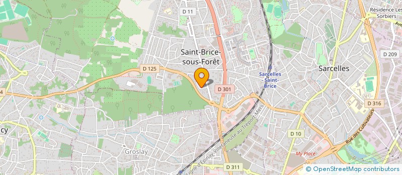 localisation de l'entreprise SCI EMMA à SAINT-BRICE-SOUS-FORET