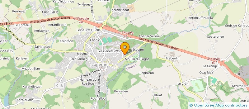 localisation de l'entreprise SCI EMMA  LOPERHET