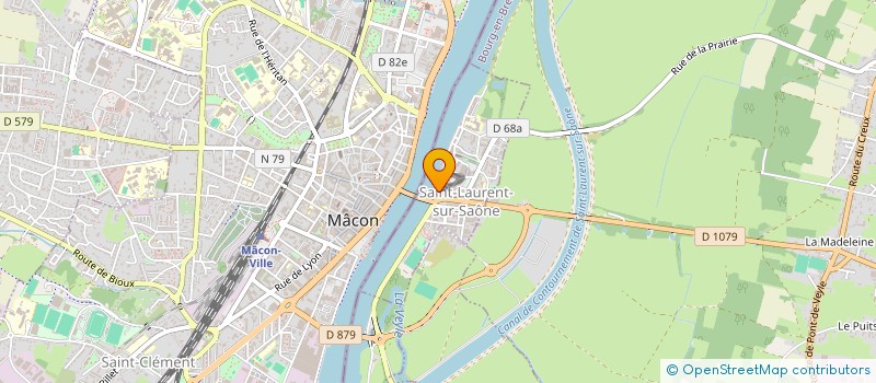 localisation de l'entreprise SCI EMMA BIARD  SAINT-LAURENT-SUR-SAONE