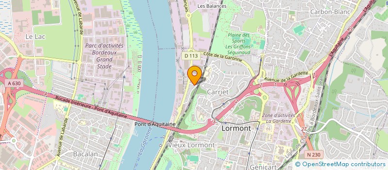 localisation de l'entreprise SCI EMMA & FRERES  LORMONT