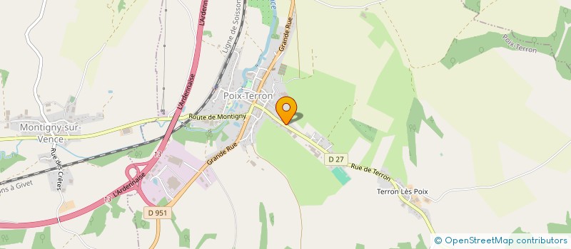 localisation de l'entreprise SCI EMMA TERRON  POIX-TERRON