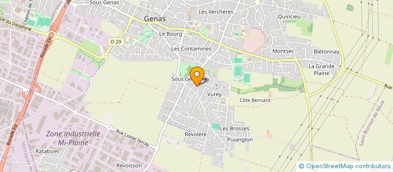 localisation de l'entreprise SCI EMMACHRIS  GENAS